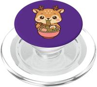 Mignon cerf Mangeant des Ramen Kawaii Art Amateur de Nourriture PopSockets PopGrip pour MagSafe