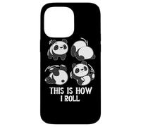 Mignon C'est comme ça Que Je Roule Panda Yoga Somersault Coque pour iPhone 14 Pro Max