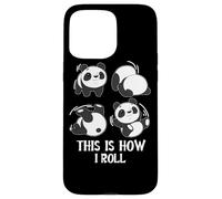 Mignon C'est comme ça Que Je Roule Panda Yoga Somersault Coque pour iPhone 15 Pro Max