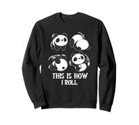 Mignon C'est comme ça Que Je Roule Panda Yoga Somersault Sweatshirt