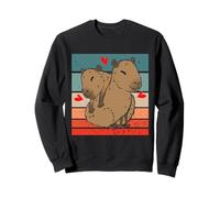 Mignon Charmant Capybara câlins Capybara Amoureux Animaux Sweatshirt