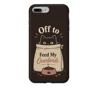 Mignon Chat Alimentation Overlord Humour propriétaire de Chat Repas Coque pour iPhone 7 Plus/8 Plus