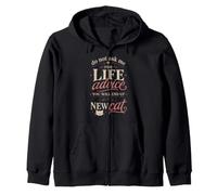 Mignon Chat Amoureux Vie Conseils Humour Citation Sweat à Capuche