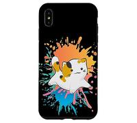 Mignon chat kawaii chaton jouant animal de compagnie maman papa amoureux dame Coque pour iPhone XS Max