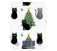 Mignon Chat Noir Arbre de Noël Balance Numérique Portable pour Nourriture 5kg/5g (Scénario) Grams Balance avec 4 unités pour la Cuisson Báscula para pesar alimentos
