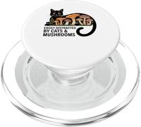 Mignon Chat Noir Art Hommes Champignon Stuff Ramen Chat Champignon Chat PopSockets PopGrip pour MagSafe