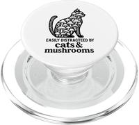 Mignon Chat Noir Art Hommes Champignon Stuff Ramen Chat Champignon Chat PopSockets PopGrip pour MagSafe