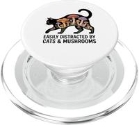 Mignon Chat Noir Art Hommes Champignon Stuff Ramen Chat Champignon Chat PopSockets PopGrip pour MagSafe