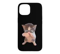 Mignon Chat Plongeur Lunettes Chaton Humour Coque pour iPhone 15