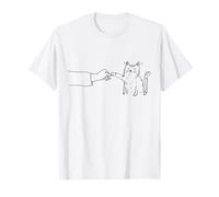 Mignon Chat Poing Bosse drôle Amoureux des Chats Mamans et Papas, Enfants T-Shirt