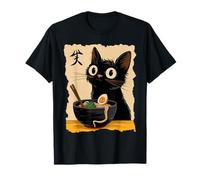 Mignon Chat Ramen Japonais Kawaii Anime Chat Ramen T-Shirt