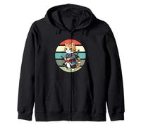 Mignon chat samouraï ninja katana guerrier épée guerrier Sweat à Capuche