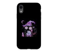 Mignon Chat sorcière Boule de Cristal Mystique Magique Violet Halloween Il Coque pour iPhone XR