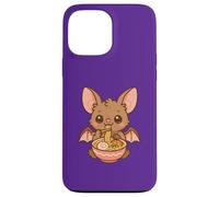 Mignon Chauve-Souris Mangeant Ramen Kawaii Animal Foodie Coque pour iPhone 13 Pro Max