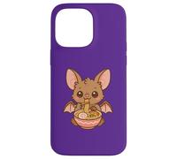 Mignon Chauve-Souris Mangeant Ramen Kawaii Animal Foodie Coque pour iPhone 14 Pro Max