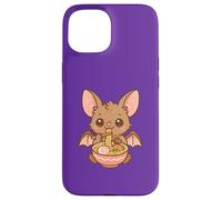 Mignon Chauve-Souris Mangeant Ramen Kawaii Animal Foodie Coque pour iPhone 15