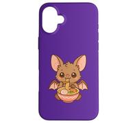 Mignon Chauve-Souris Mangeant Ramen Kawaii Animal Foodie Coque pour iPhone 16 Plus