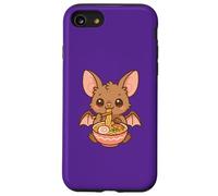 Mignon Chauve-Souris Mangeant Ramen Kawaii Animal Foodie Coque pour iPhone SE (2020) / 7/8