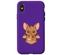 Mignon Chauve-Souris Mangeant Ramen Kawaii Animal Foodie Coque pour iPhone X/XS