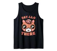 Mignon Cheval Salutation Style Kawaii Hello Débardeur