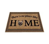 Mignon Chien Bouledogue Français, Il n'y A Pas D'Endroit comme À La Maison Paillasson De Bienvenue Doux Tapis De Bain Facile À Nettoyer Paillasson D'Entree pour D'Entrée Bain Salon 40X60Cm