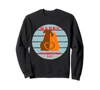 Mignon Chien Chat Amour Coeur amitié Lien Animal Minimaliste Sweatshirt