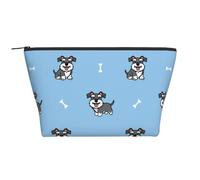 Mignon Chien de Motif Animal Schnauzer, Trousse de Toilette Trousse de Maquillage Sac à cosmétiques Trousse de Toilette de Voyage Portable