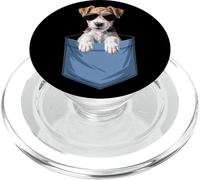 Mignon chien Fox Terrier Lover Dog Mom PopSockets PopGrip pour MagSafe