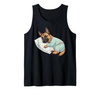 Mignon Chien Malinois Belge endormi en Pyjama Art du Coucher Débardeur