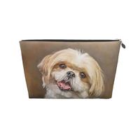 Mignon Chien Shih Tzu, Trousse de Toilette Trousse de Maquillage Sac à cosmétiques Trousse de Toilette de Voyage Portable