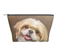 Mignon Chien Shih Tzu, Trousse de Toilette Trousse de Maquillage Sac à cosmétiques Trousse de Toilette de Voyage Portable