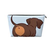Mignon Chien Teckel, Trousse de Toilette Trousse de Maquillage Sac à cosmétiques Trousse de Toilette de Voyage Portable