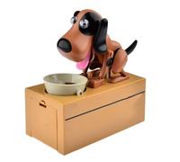 Mignon Choken Bako Chiot Affamé Manger Tirelire Chien Affamé,Chien Monnaie Banque Maiino Banque