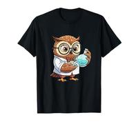 Mignon Chouette Nerdy Scientifique Chimie Laboratoire Humour T-Shirt