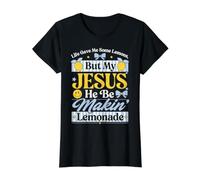 Mignon Christian Faith Lemons Jésus Makin Limonade Humour T-Shirt Graphique avec Valeur