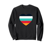 Mignon cinq couleurs rayures audacieuses thème horizon graphique minimaliste Sweatshirt