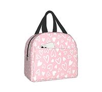 Mignon Coeur Rose Sac À Lunch Sac Fourre-Tout Sac À Lunch Pour Femmes Hommes Enfants Boîte À Lunch Isolé Boîte À Lunch pour Bureau Travail École Pique-Nique Plage
