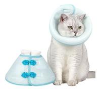 Mignon Collerette Chat, Colerette Chat Anti Lechage, Collerettes pour Chats Réglable, Collerette Chat Anti Lechage,(M, Bleu)