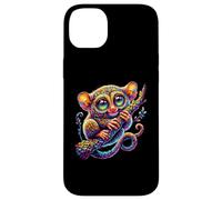 Mignon coloré Tarsier Art Phillippines Bohol Singe Tarsier Coque pour iPhone 14 Plus