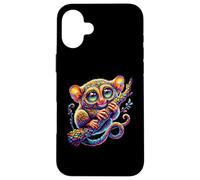 Mignon coloré Tarsier Art Phillippines Bohol Singe Tarsier Coque pour iPhone 16 Plus