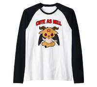 Mignon comme l'enfer Bébé Satan Chèvre Satanisme Mignon Manche Raglan