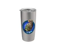 Mignon comme un kea dans un oiseau kiwi parking Gobelet isotherme en acier inoxydable double paroi
