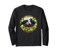 Mignon Corbeau Corbeau ornithologue ornithologue Printemps Oiseau Chanteur Manche Longue