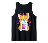 Mignon Corgi Boba Tea Kawaii Chien Débardeur