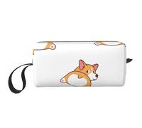 Mignon Corgi Cul, Trousse de Maquillage Trousse à cosmétiques Trousse de Toilette de Voyage Portable Pochette de Maquillage