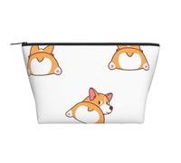 Mignon Corgi Cul, Trousse de Toilette Trousse de Maquillage Sac à cosmétiques Trousse de Toilette de Voyage Portable