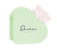 Mignon couvercle de boîte de distributeur, distributeur en forme de coeur pour cuisine, porte papier décoratif de table de cuisine avec organisateur latéral, couverture pour