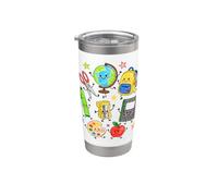 Mignon Crayon Apple Crayon Enseignant Enfant Retour à l'École Fournitures Gobelet isotherme en acier inoxydable double paroi