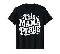 Mignon culte chrétien prière mères Mamans Mamans Grand-mère T-Shirt