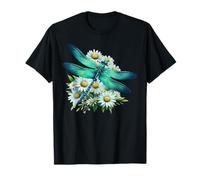 Mignon Daisy Libellule Délice Aquarelle Été T-Shirt
